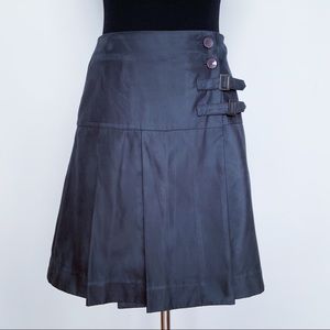 Javier Simorra | chic metallic grey wrap skirt US2